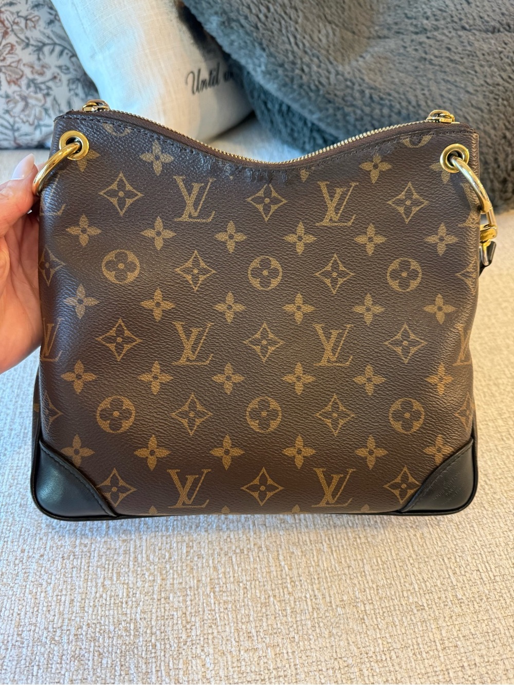 Louis Vuitton Monogram Odeon PM Black leather with Gold Hardware - Picture 3 of 16